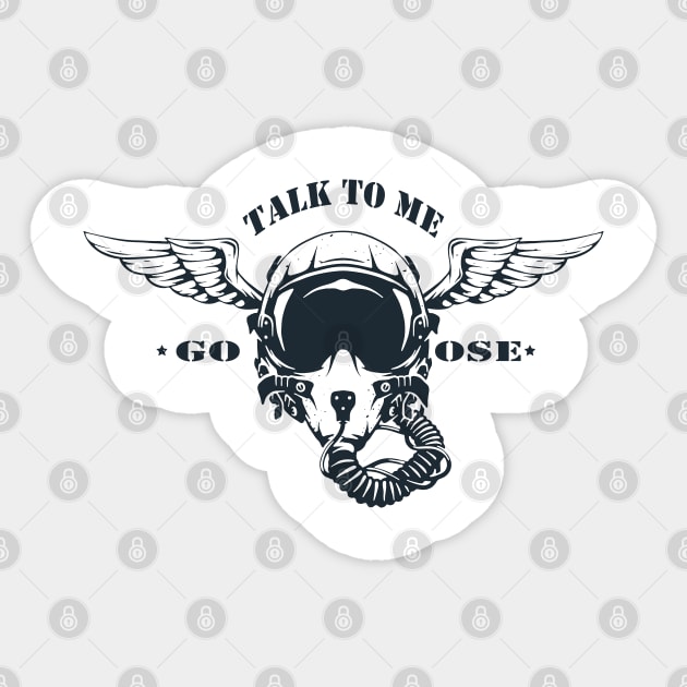 TALK TO ME GOOSE Sticker by kirkomed